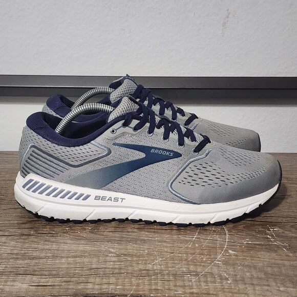 Brooks Beast 20 Men's Athletic Walking Shoes Sneakers Size 10.5 Gray Medium - Picture 3 of 9
